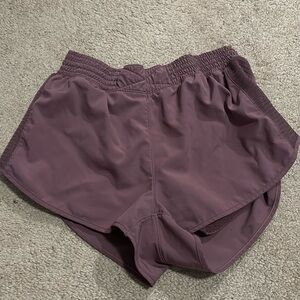 Purple/pink athletic shorts, Unknown brand- I think from Target, size small